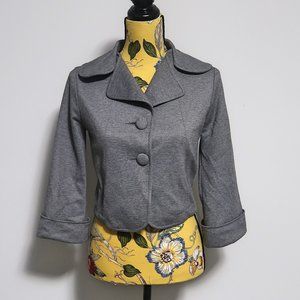 Lilibleu Gray Cropped Blazer Small